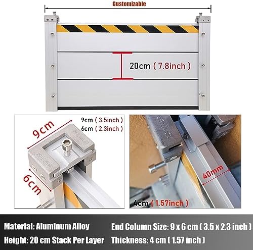 High Flood Control Baffle Door Barrier Aluminum Gate