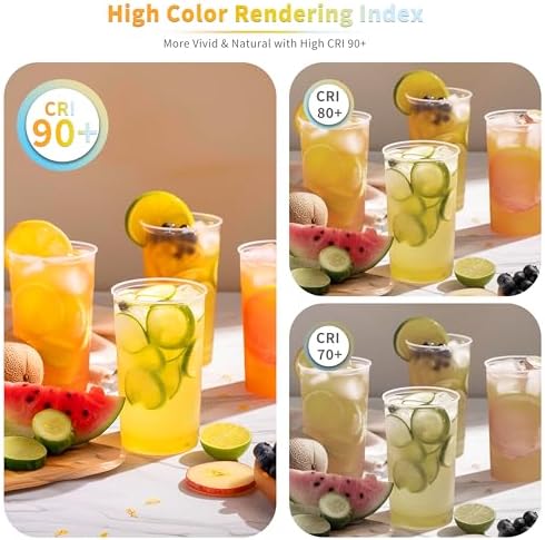 MIWISE CCT COB LED Strip Light Tunable White 20ft