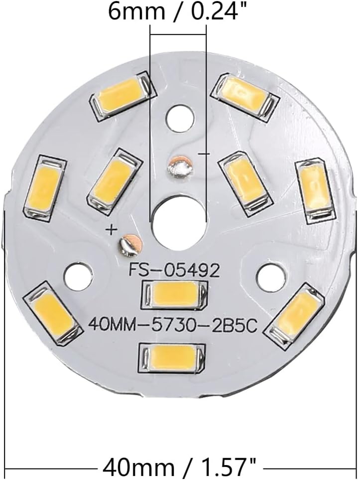 Othmro 5Pcs 40mm Dia High Power LED Chip Bulb