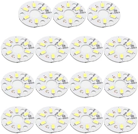 Othmro 15Pcs LED Chip Bulb 3W 9-11V Warm White 6500K 120lm