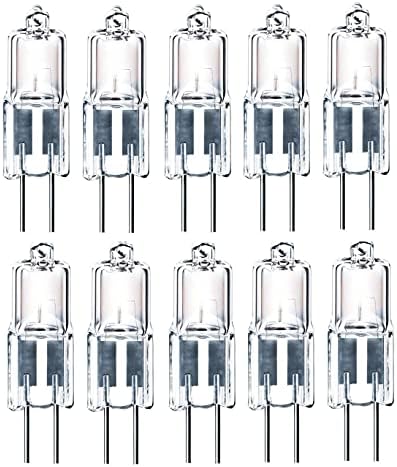 10pcs G4 Halogen Bulb 10W20W T3 JC Clear 24V Bi-Pin