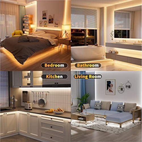 MIWISE CCT COB LED Strip Light Tunable White 20ft