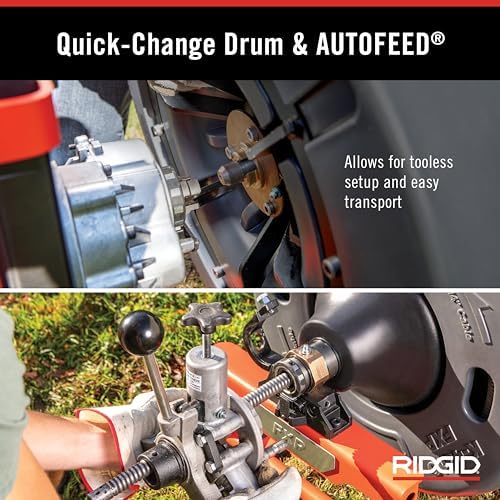 RIDGID K-4310 Drum Machine with AUTOFEED and Cable Counter