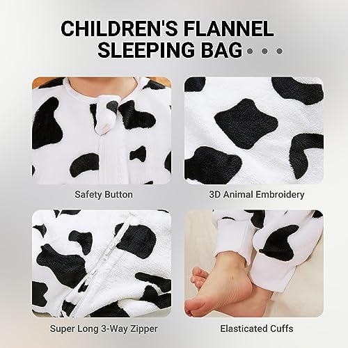 MICHLEY Flannel Baby Sleeping Bag Unisex Pajamas for Autumn Winter