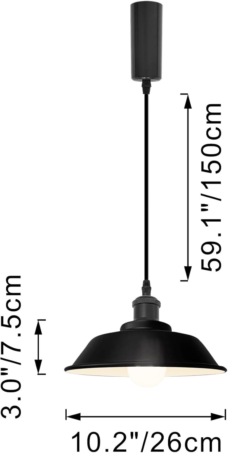 SKIVTGLAMP Remote Control Track Pendant Lamp with Adjustable Height and 3 LED Lights