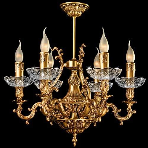 Bonuci 6 Pcs Crystal Chandelier Bobeche Replacement