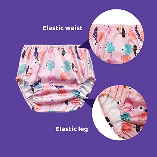 BISENKID 6-Pack Waterproof Training Pants for Toddlers 2T