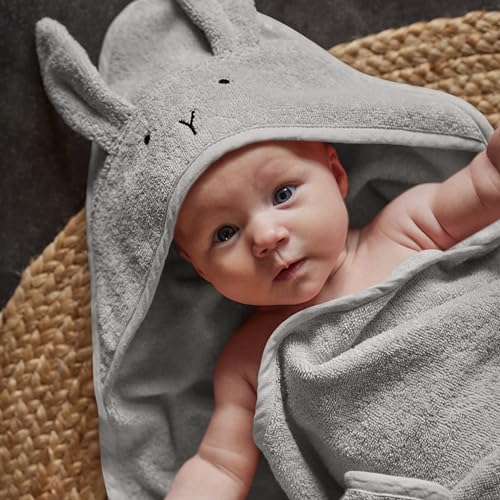 Huxie Baby Hooded Towel - Organic Cotton 32 x 32