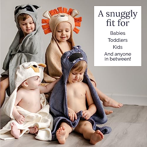 Natemia Premium Hooded Baby Towel with Hippo Design