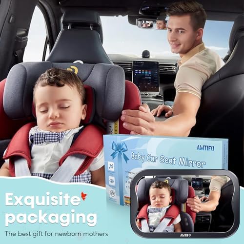 AMTIFO Baby Car Mirror 2-Pack for Two Seats