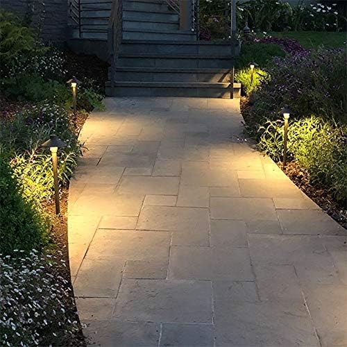 DAONEG MarsLG BRS1 Solid Brass Path Light 65 Shade 18 Stem 8-Pack