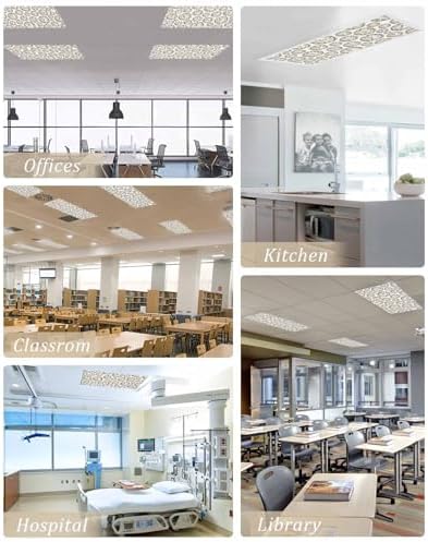 Gold Flower Clock Magnetic Light Covers 2PCS