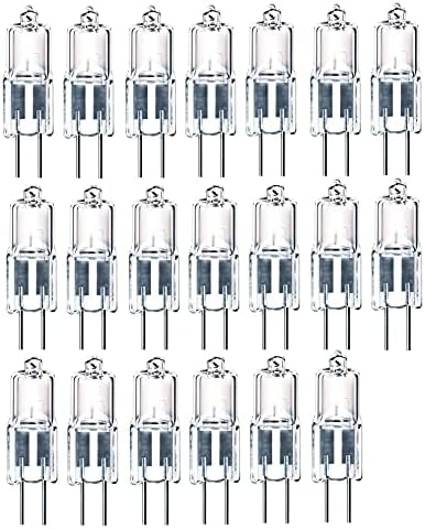 10pcs G4 Halogen Bulb 10W20W T3 JC Clear 24V Bi-Pin