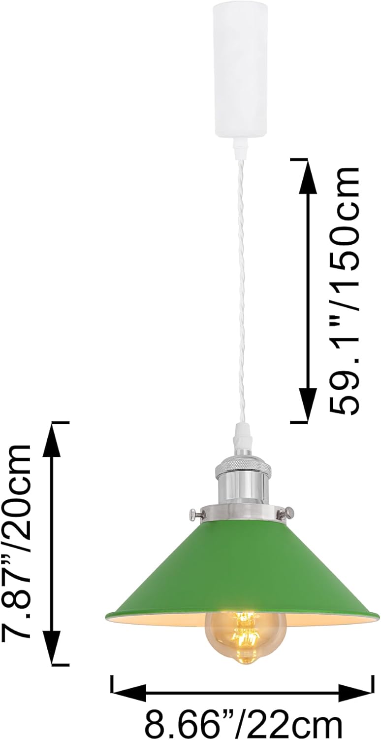 Adjustable Height H Track Pendant Light with Remote Control and Dimmable Bulbs