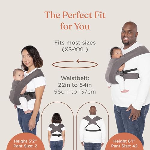 Ergobaby Embrace Cozy Newborn Baby Carrier Wrap Cream