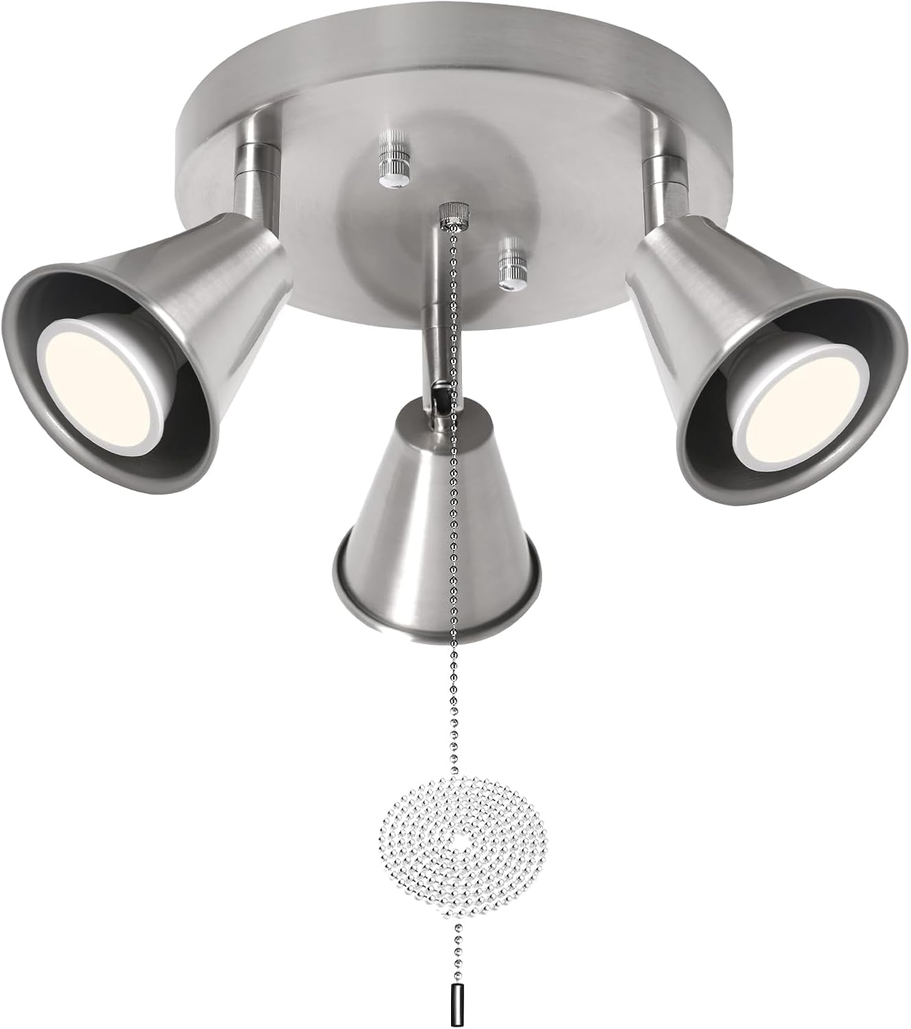 SEEBLEN 3-Light Track Ceiling Light with Pull Chain OnOff