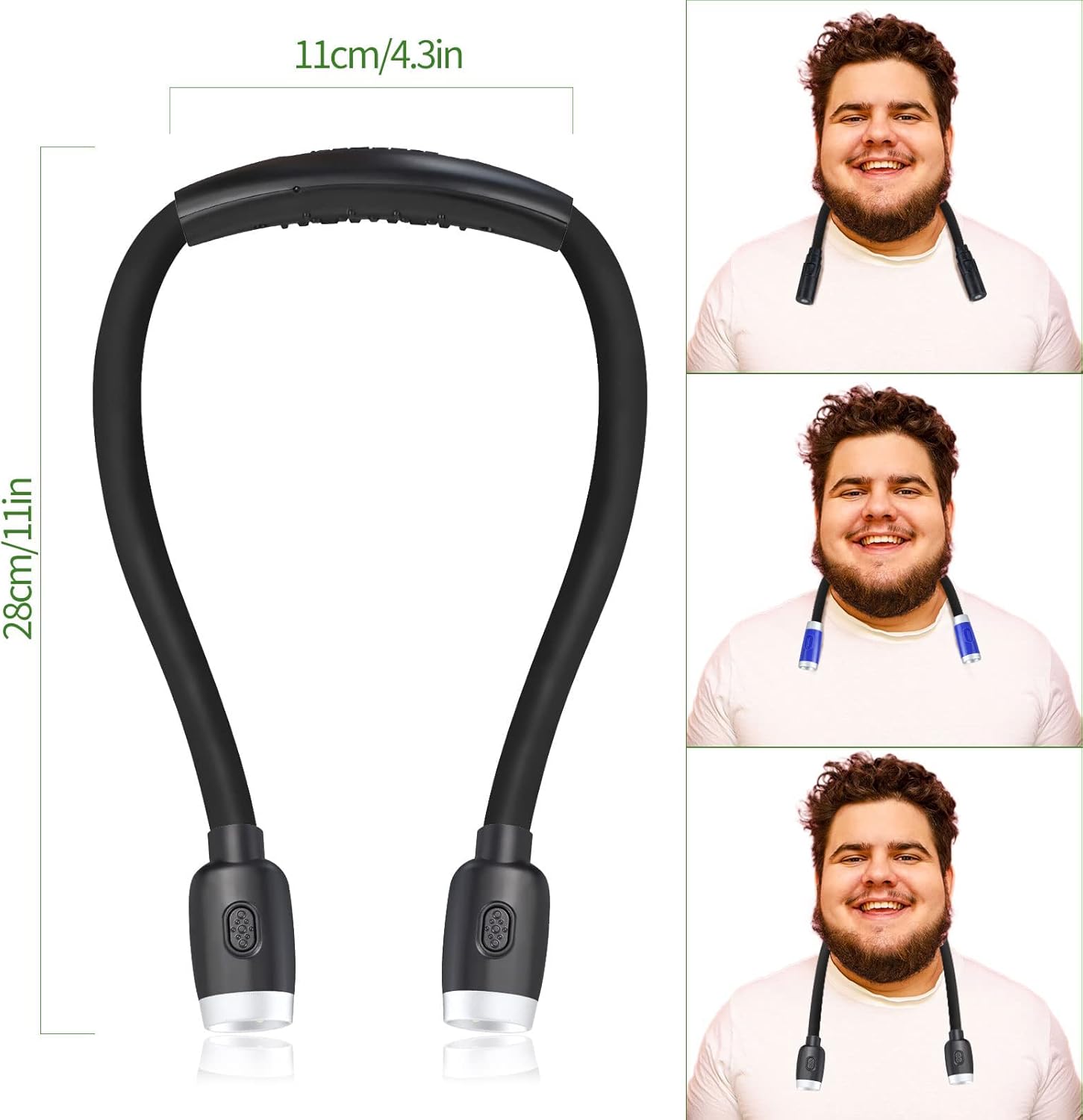 LEDBOKLI Neck Reading Light with 6 Brightness Levels 1