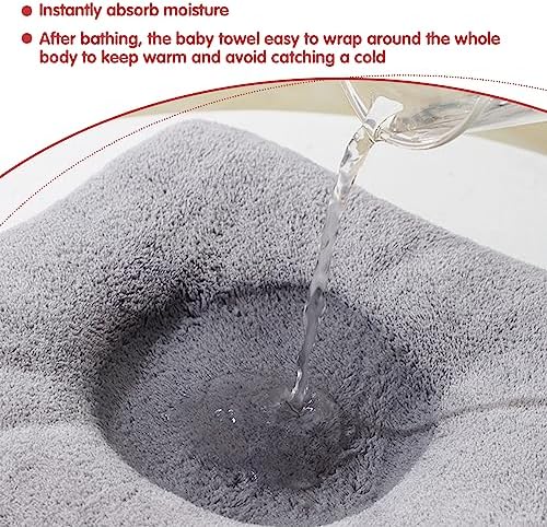 kmilro Baby Hooded Towel 4-Pack Soft Absorbent