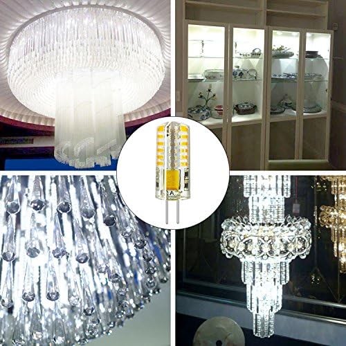 RAYHOO 10pcs G4 LED Bulbs 3W 12V White 6000K