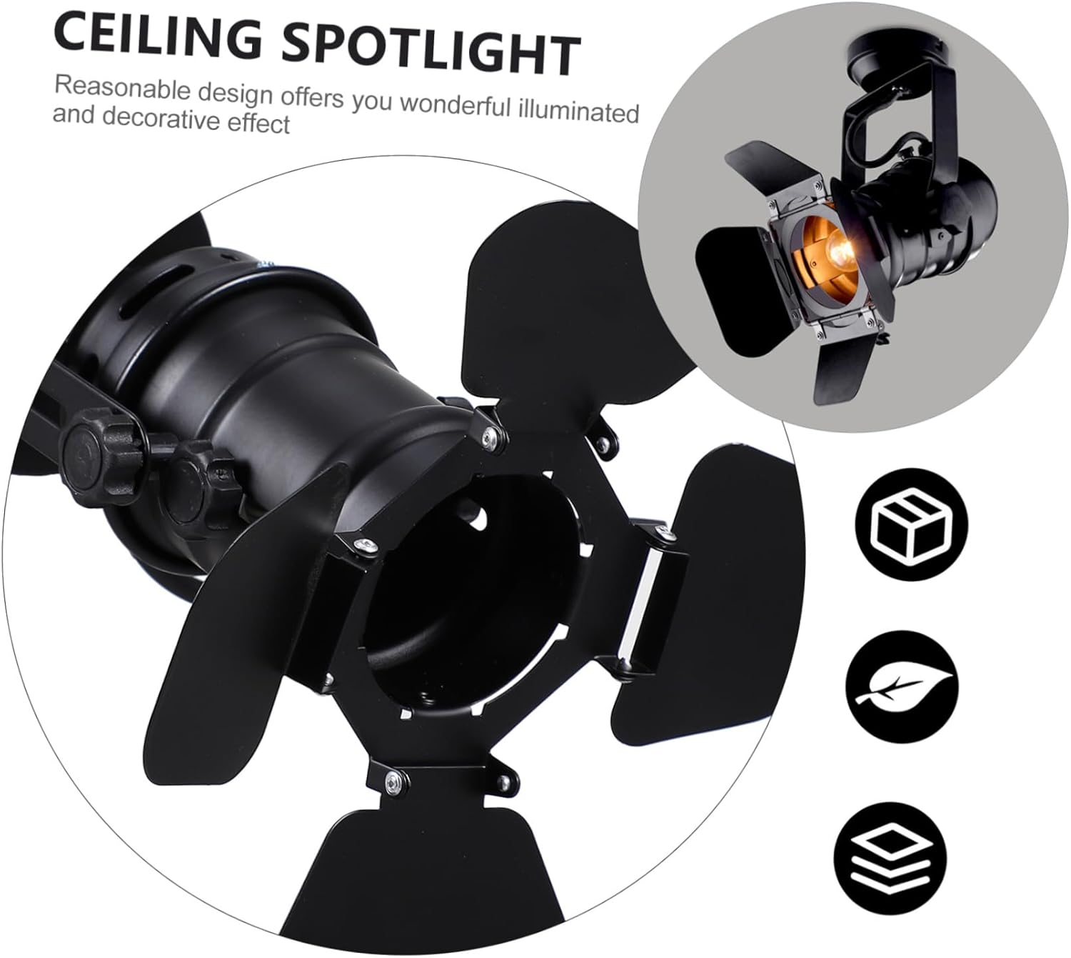 Balacoo 1Pc Multipurpose LED Ceiling Spotlight Industrial Style Modern Lamp