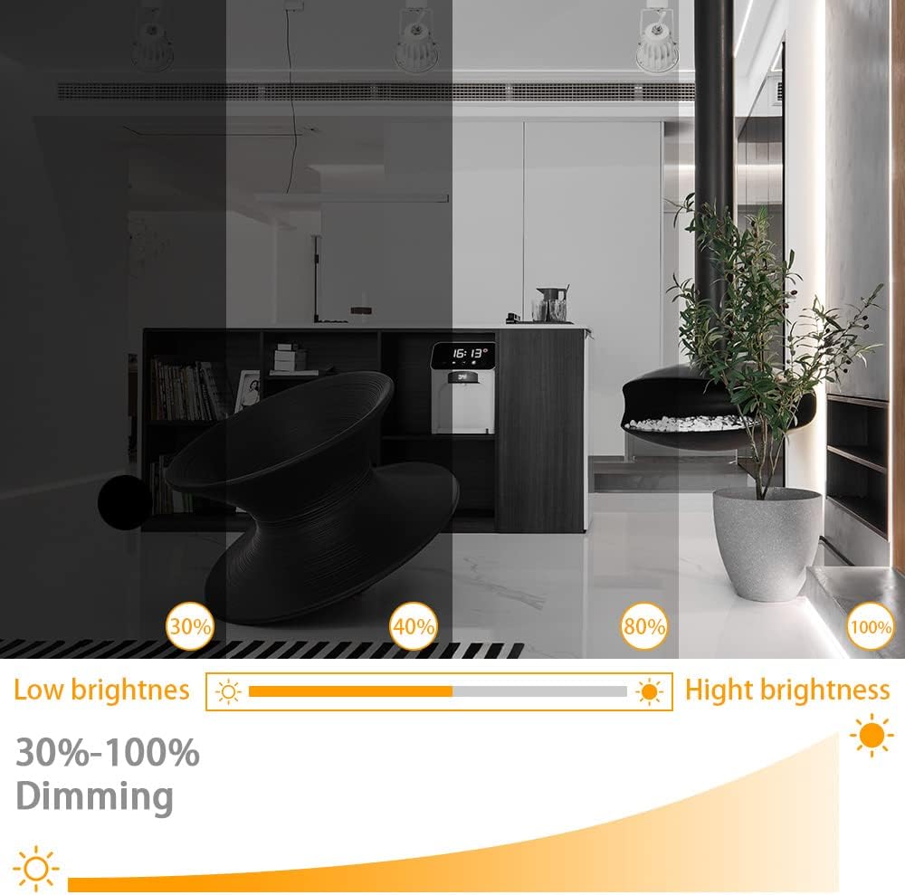 EAGLOD 15W Dimmable LED Track Light Heads - 10Pack