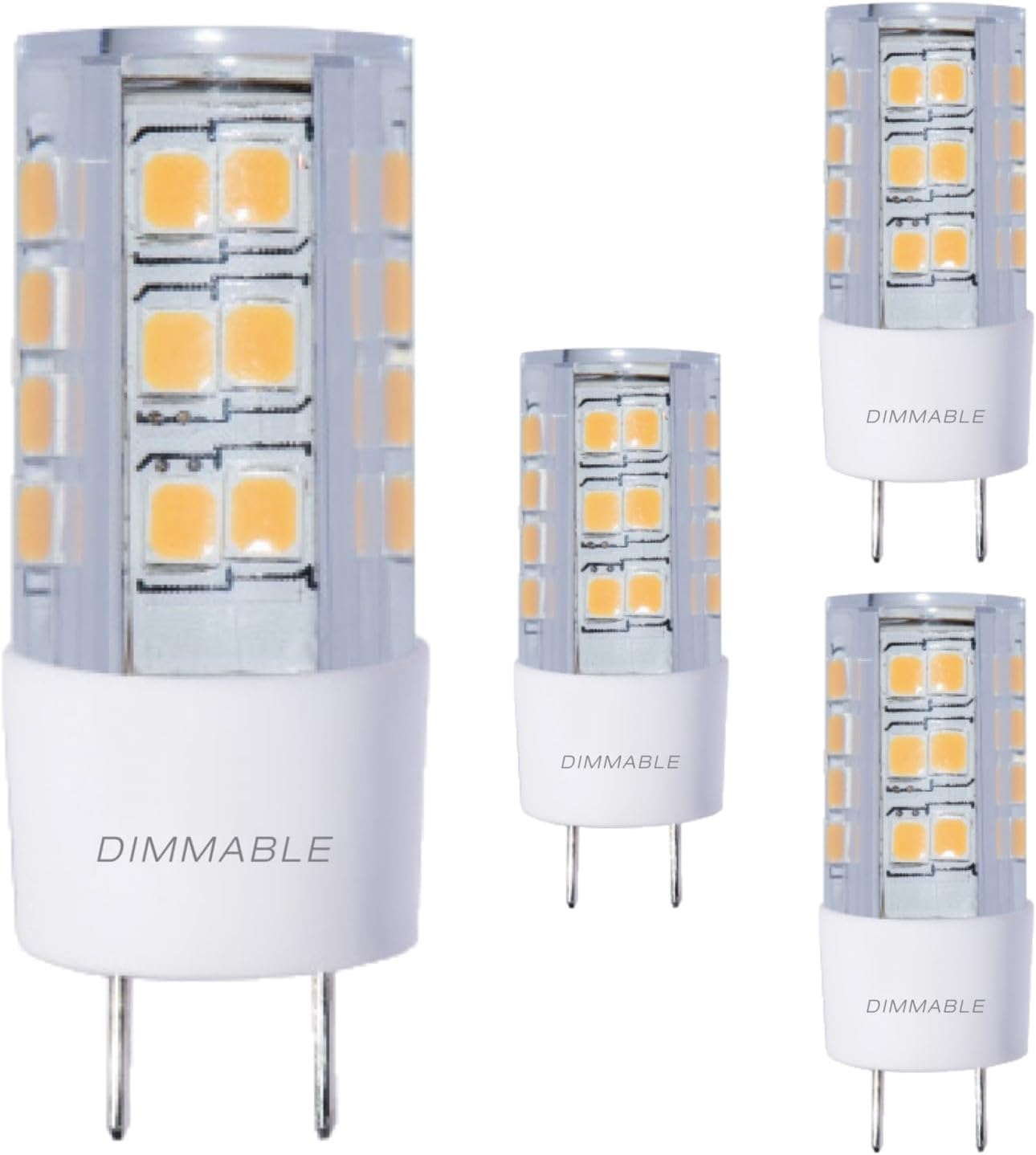 Diodesy Pack of 4 LED Mini Bulbs for Chandeliers Track Lighting Pendants