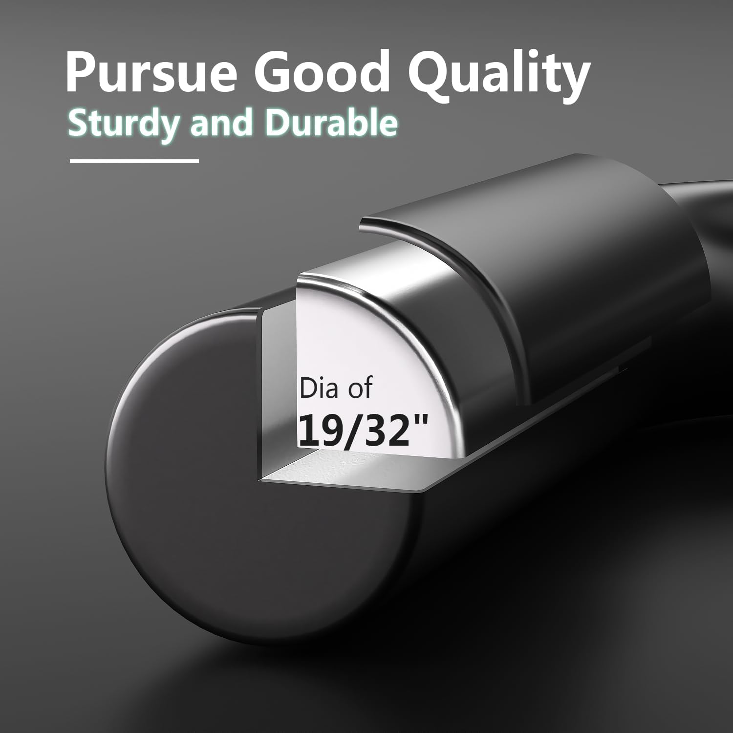 18 Gate Drop Rod with Black Plastic Coating 1