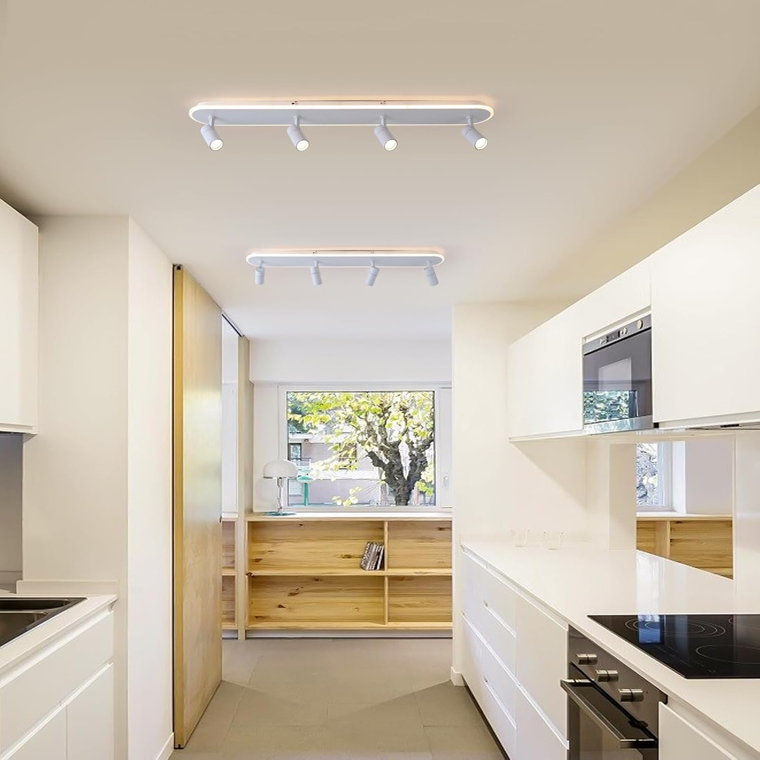 Jaycomey 433in Dimmable LED Ceiling Light with Remote Control White