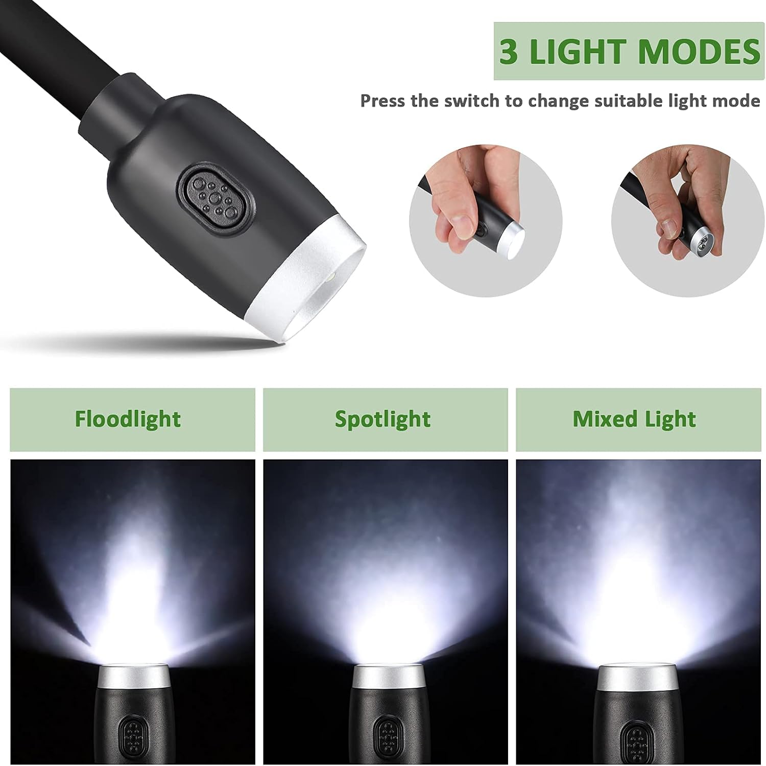 LEDBOKLI Neck Reading Light with 6 Brightness Levels 1