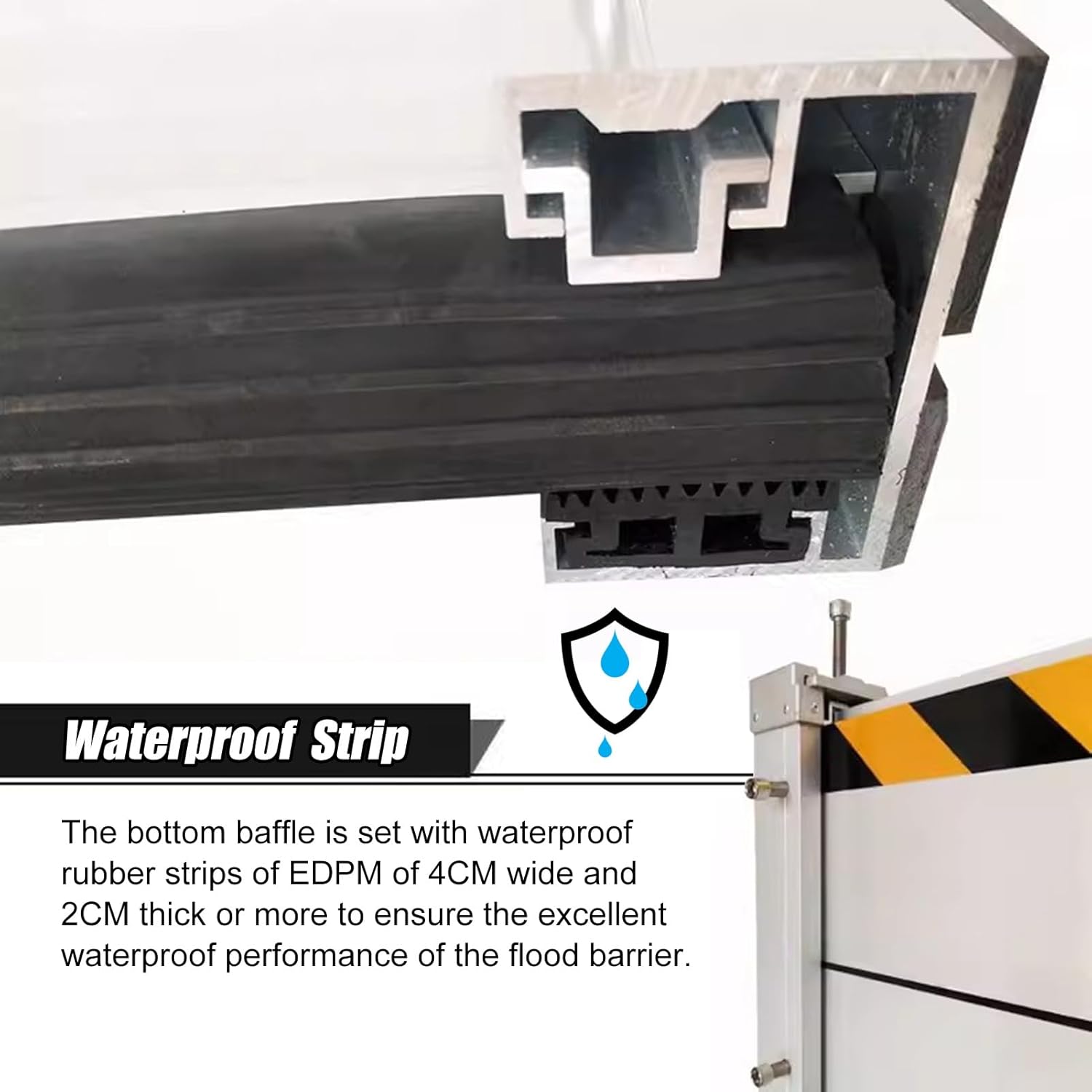 Flood Barrier Threshold Heavy Duty Doorway Water Stopper