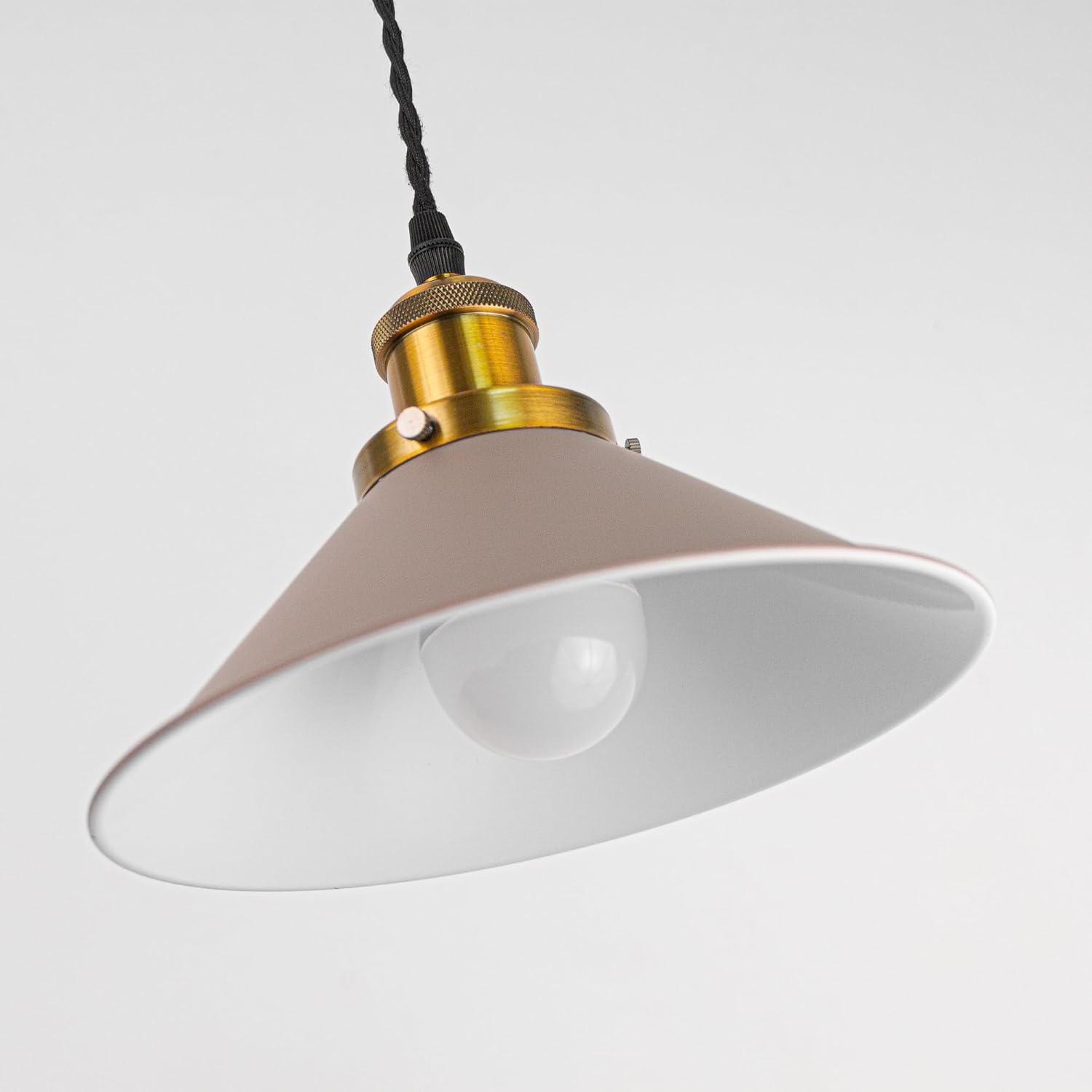 Adjustable Height Juno Track Pendant Lights in Antique Brass