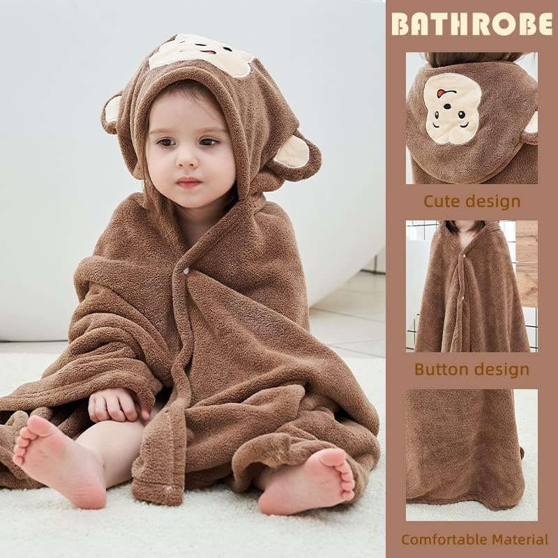 VEABEST Baby Bath Towel with Deer Design for Kids