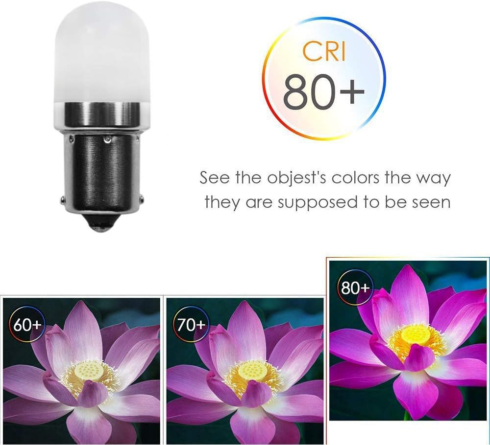 Makergroup 1141 BA15S 12V LED Bulb Pack of 4 Warm White 2700K