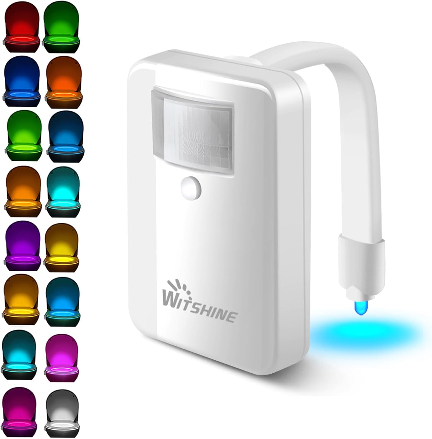Witshine Toilet Night Light with 16 Color Sensor