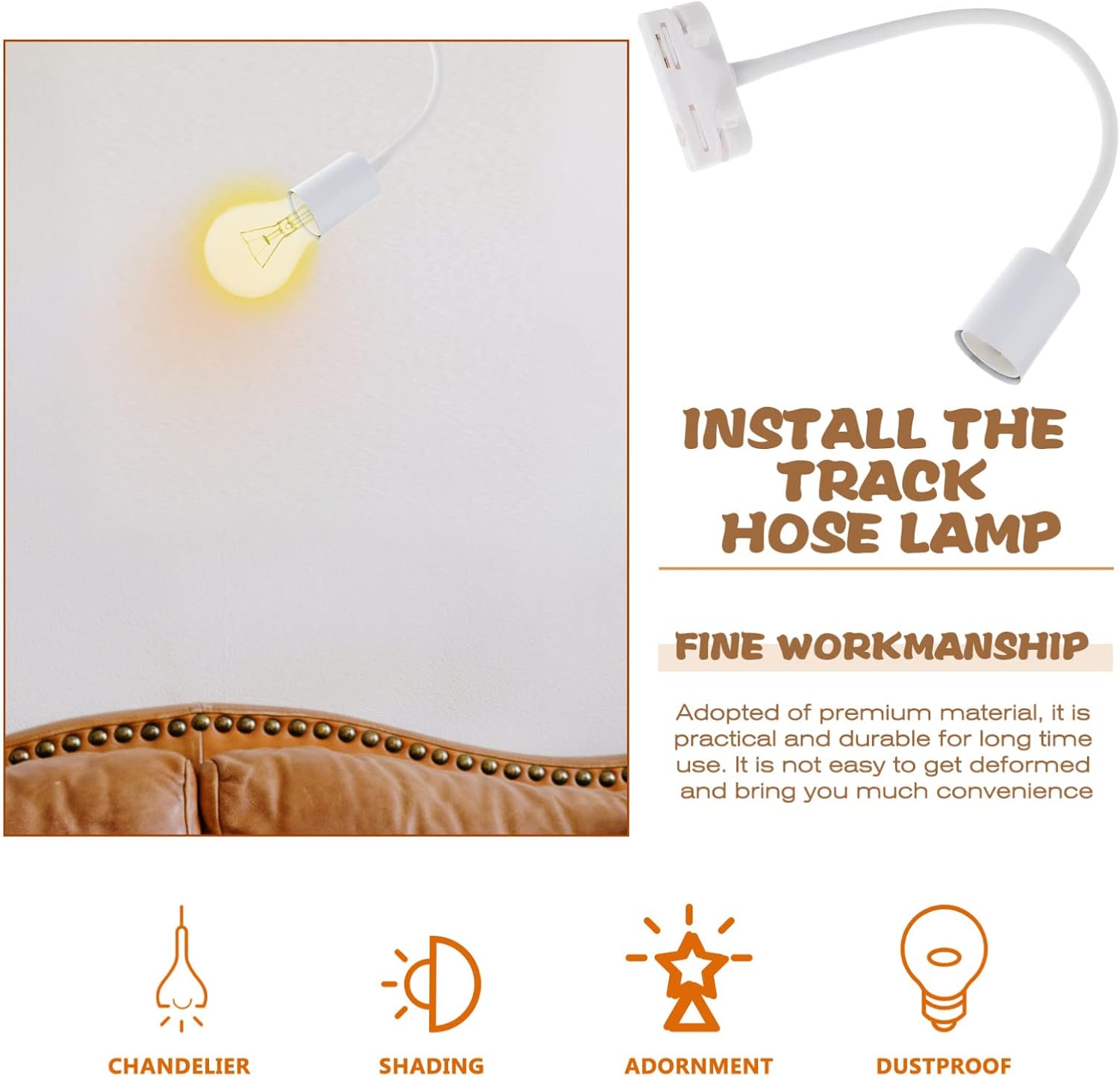 OSALADI Track Light Ceiling Spotlight with Rotatable Arm