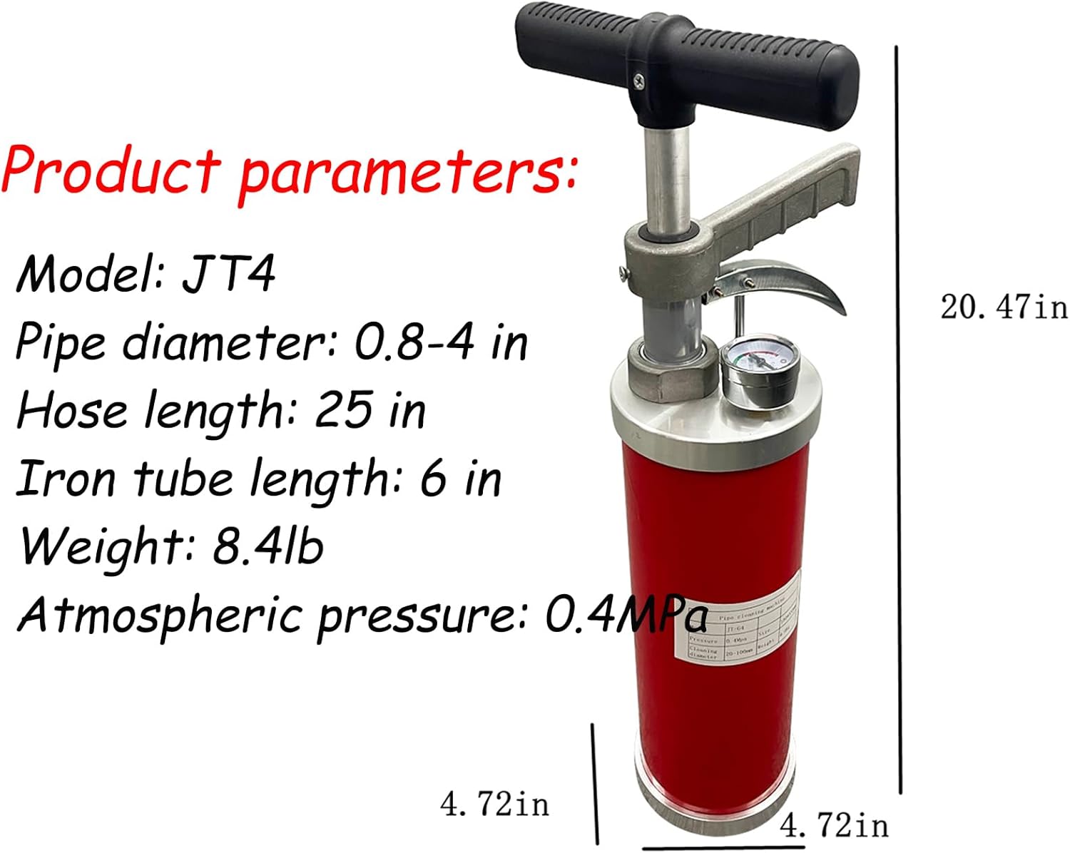 PreAsion JT4 Pneumatic Pipe Dredge Tool
