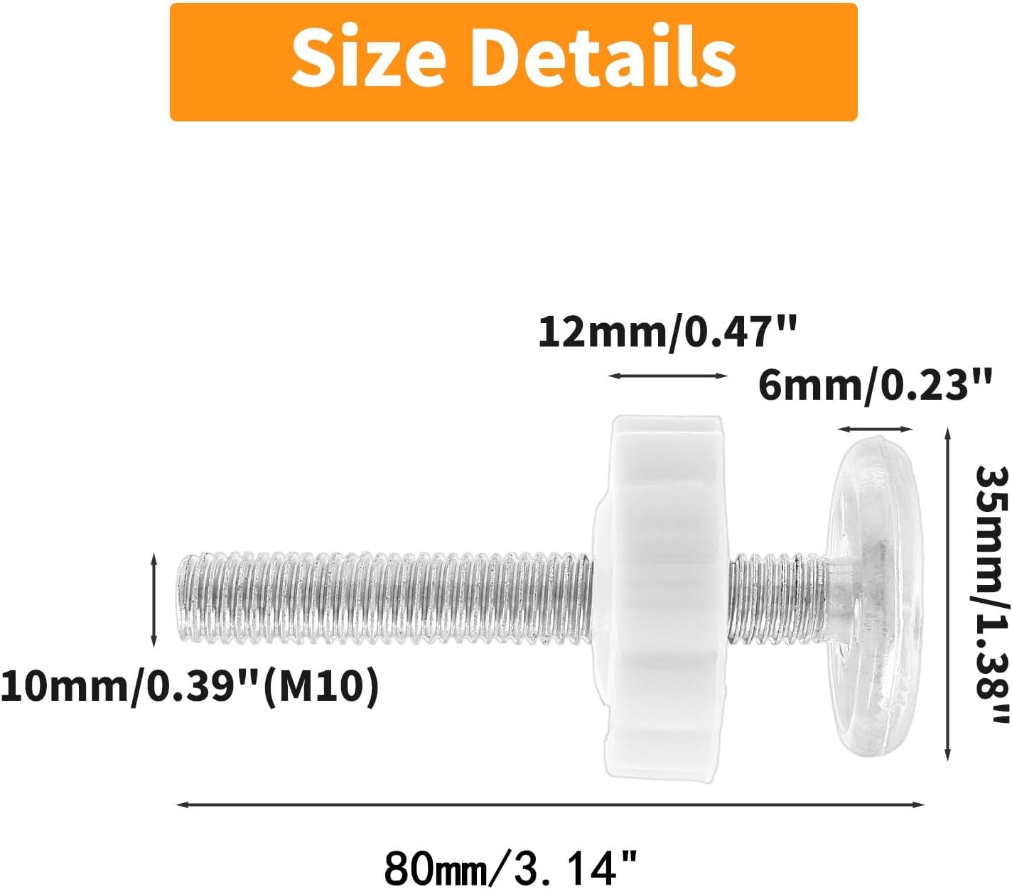 Unlorspy 4 Pack M10 Baby Gate Spindle Rods 1