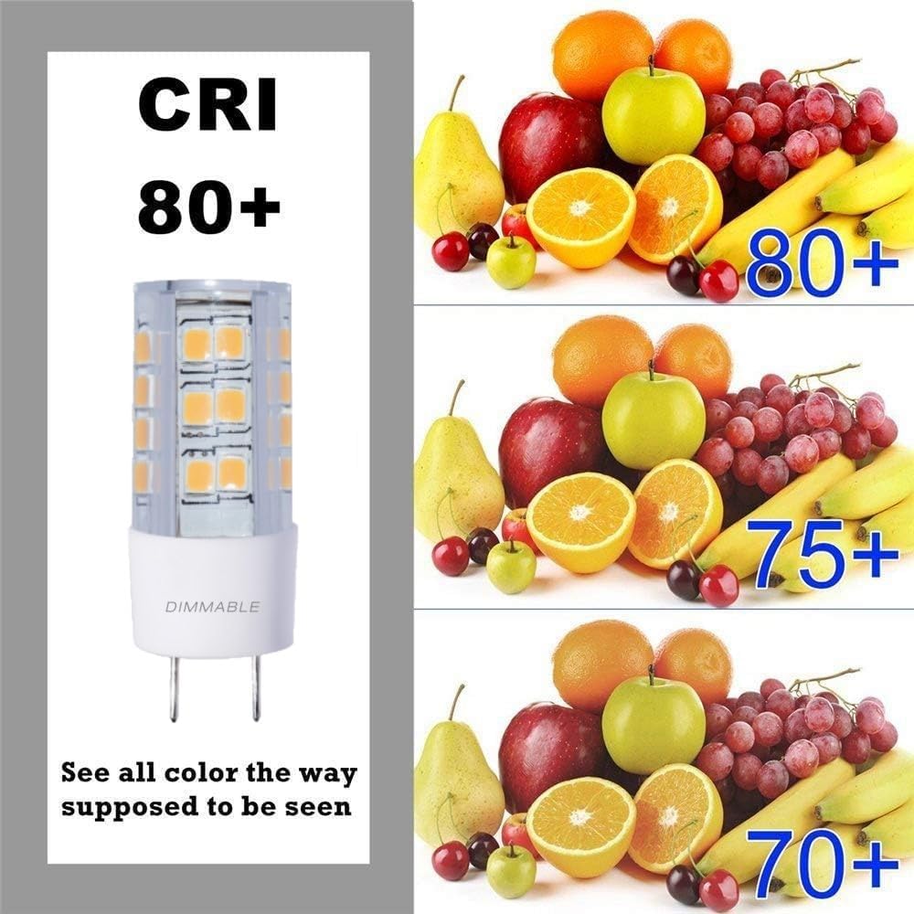 Diodesy Pack of 4 LED Mini Bulbs for Chandeliers Track Lighting Pendants