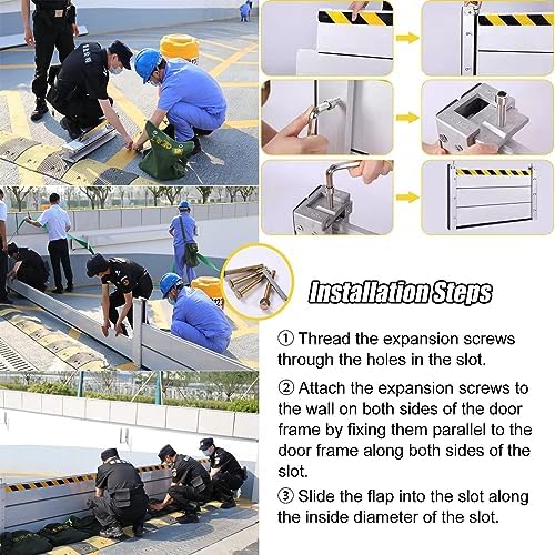 Flood Barrier Threshold Heavy Duty Doorway Water Stopper