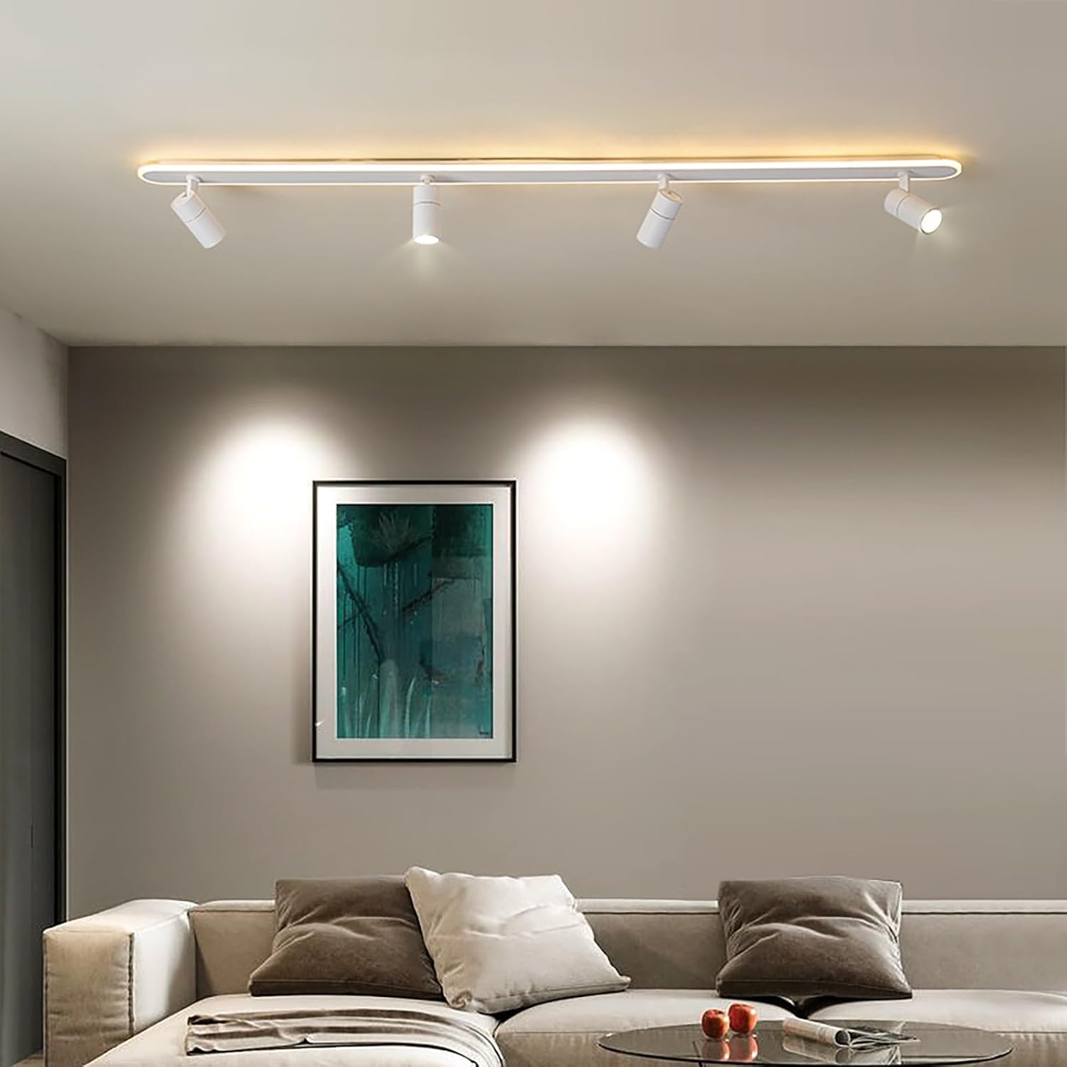 Jaycomey 433in Dimmable LED Ceiling Light with Remote Control White