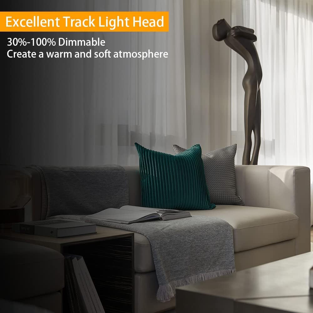 EAGLOD 10W Dimmable LED Track Light Heads 12-Pack