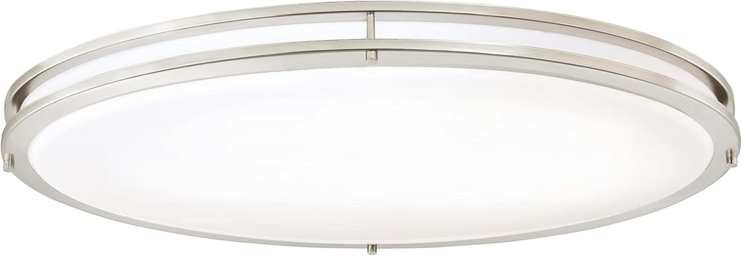Westinghouse Oval LED Flush Mount Ceiling Light Brushed Nickel