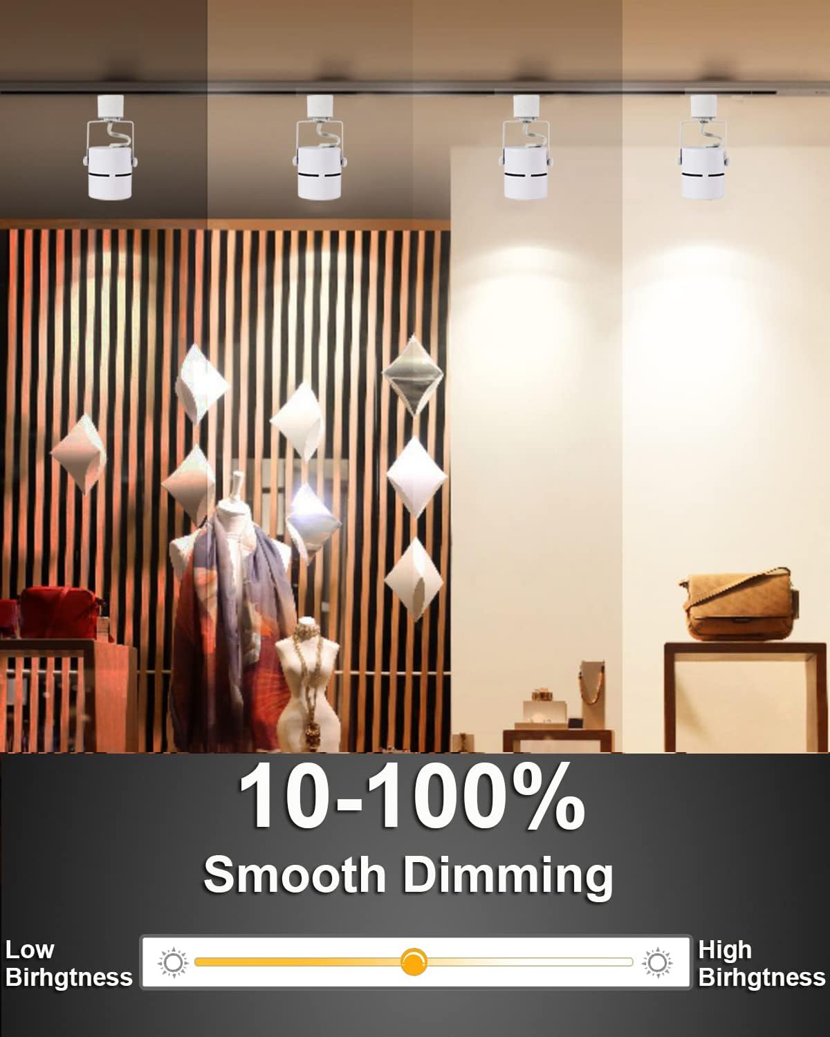 10W LED Track Light Heads 12-Pack Cool White