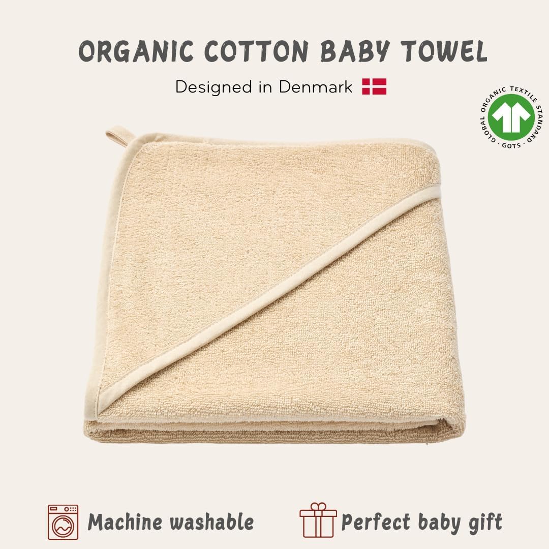 Huxie Baby Hooded Towel Organic Cotton 32 x 32