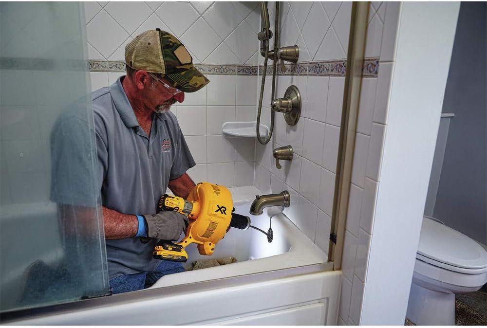 DEWALT 20V MAX XR Drain Snake Kit with LED Light