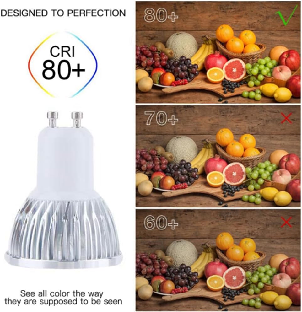 Leos Light LED GU10 Spotlight Bulb 9W 6000K Cool White