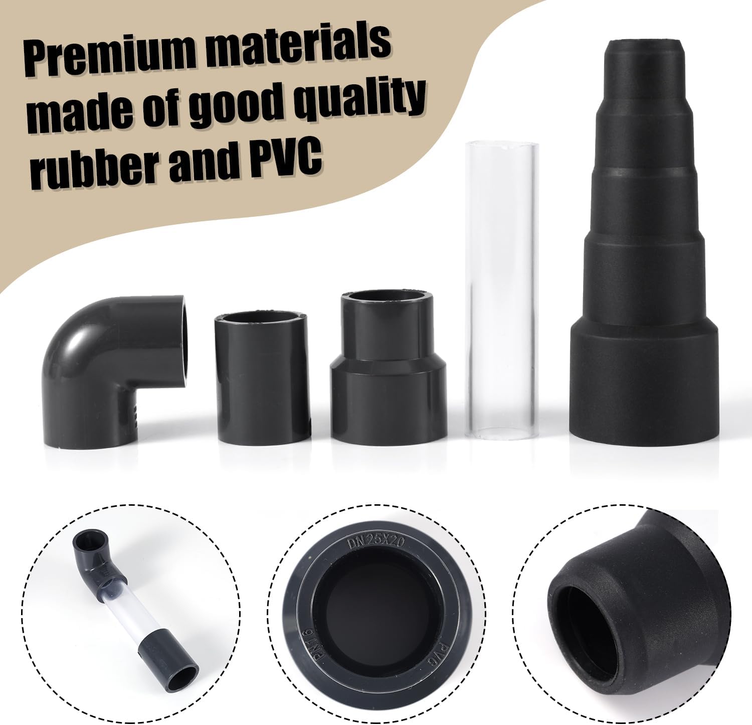 Gosknor 3pcs Wet Vac AC Drain Line Cleaner