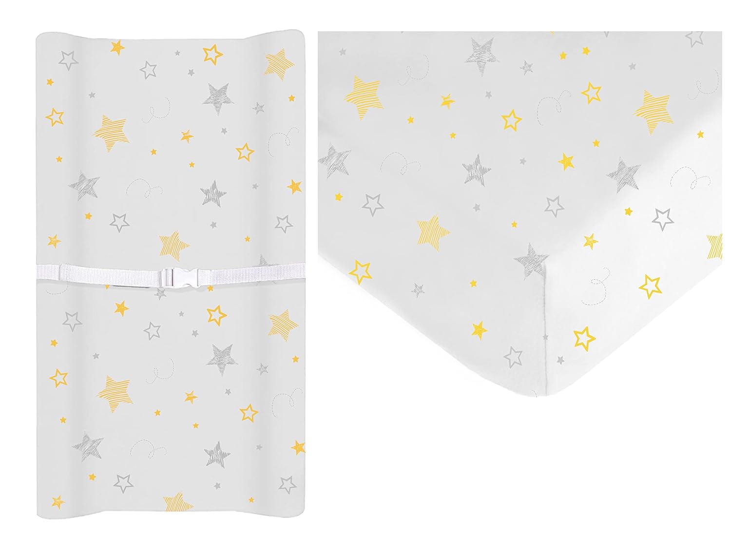 American Baby Company Crib Bedding Bundle Set Golden Yellow Star