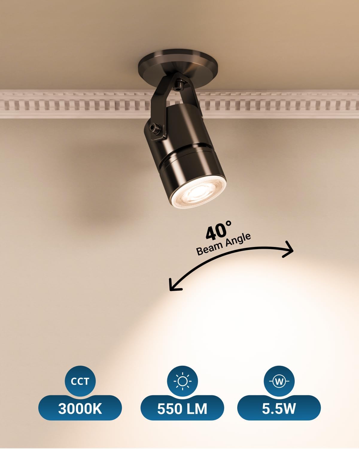 Sunco 6 Pack MR16 LED Bulbs GU10 Dimmable 55W50W