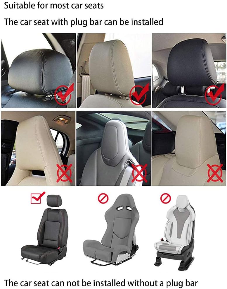 JEWUNO Car Headrest Pillow 360 Adjustable